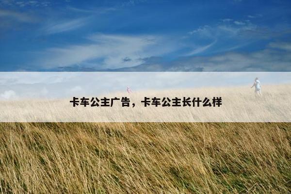 卡车公主广告，卡车公主长什么样