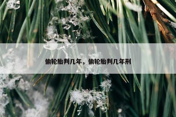 偷轮胎判几年，偷轮胎判几年刑