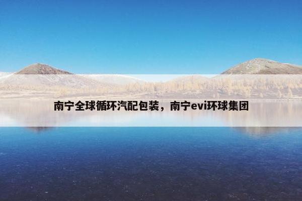 南宁全球循环汽配包装，南宁evi环球集团