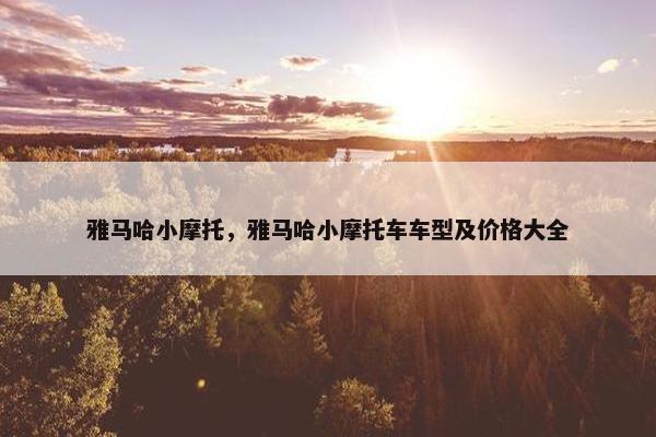 雅马哈小摩托，雅马哈小摩托车车型及价格大全