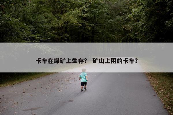卡车在煤矿上生存？ 矿山上用的卡车？