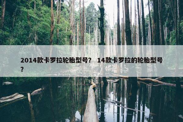 2014款卡罗拉轮胎型号？ 14款卡罗拉的轮胎型号？