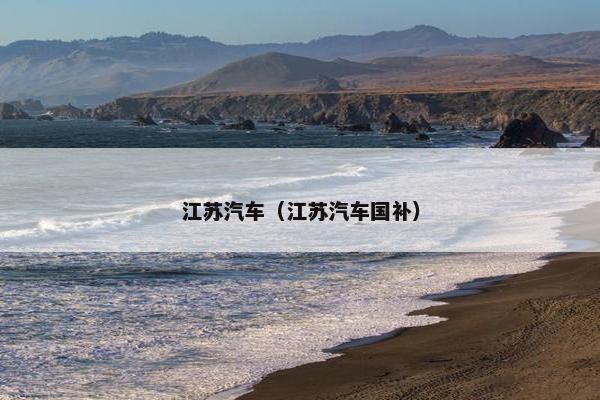 江苏汽车（江苏汽车国补）