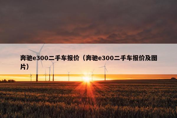 奔驰e300二手车报价（奔驰e300二手车报价及图片）