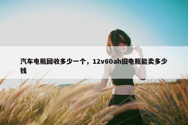 汽车电瓶回收多少一个，12v60ah旧电瓶能卖多少钱