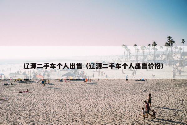 辽源二手车个人出售（辽源二手车个人出售价格）