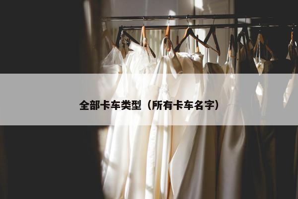 全部卡车类型（所有卡车名字）