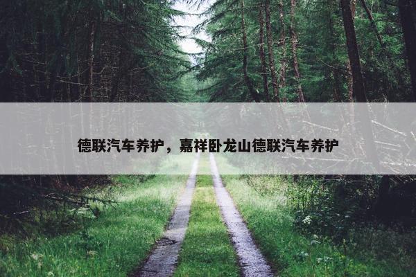 德联汽车养护，嘉祥卧龙山德联汽车养护
