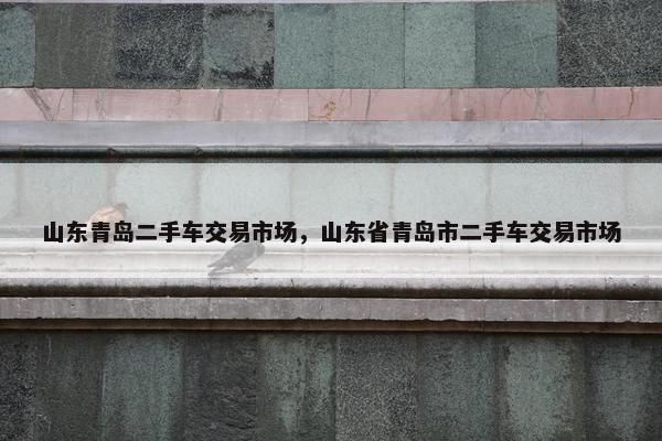 山东青岛二手车交易市场，山东省青岛市二手车交易市场