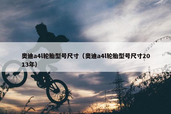 奥迪a4l轮胎型号尺寸（奥迪a4l轮胎型号尺寸2013年）