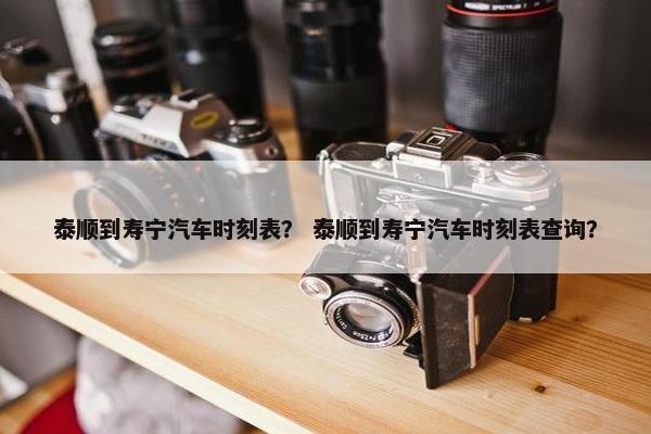 泰顺到寿宁汽车时刻表？ 泰顺到寿宁汽车时刻表查询？