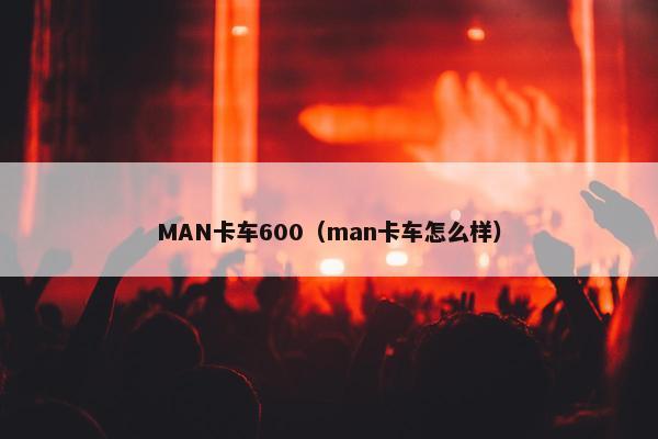 MAN卡车600（man卡车怎么样）