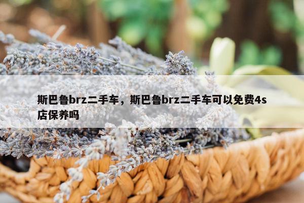 斯巴鲁brz二手车，斯巴鲁brz二手车可以免费4s店保养吗