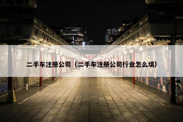 二手车注册公司（二手车注册公司行业怎么填）