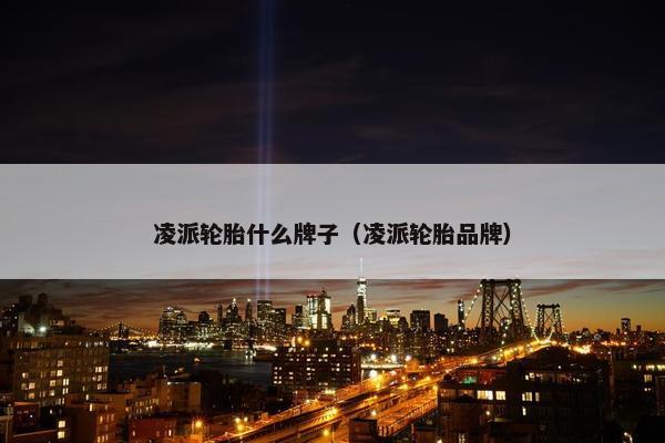 凌派轮胎什么牌子（凌派轮胎品牌）