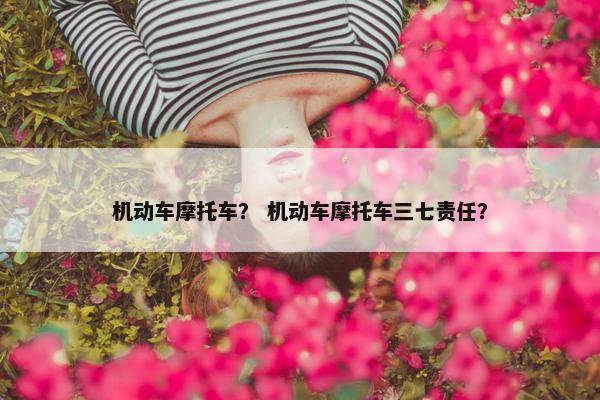 机动车摩托车？ 机动车摩托车三七责任？