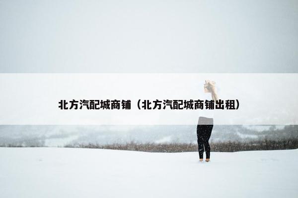 北方汽配城商铺（北方汽配城商铺出租）