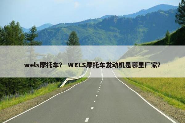 wels摩托车？ WELS摩托车发动机是哪里厂家？
