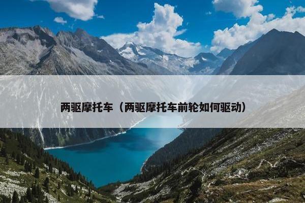 两驱摩托车（两驱摩托车前轮如何驱动）