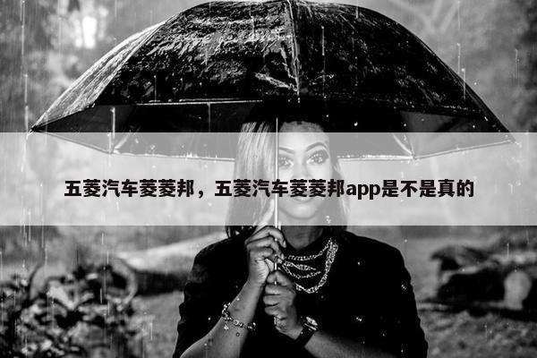 五菱汽车菱菱邦，五菱汽车菱菱邦app是不是真的