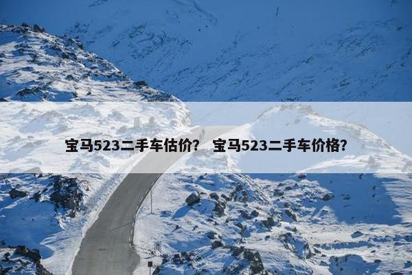 宝马523二手车估价？ 宝马523二手车价格？