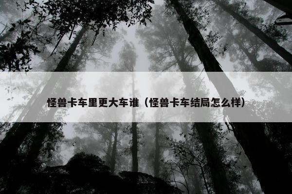 怪兽卡车里更大车谁（怪兽卡车结局怎么样）