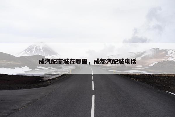 成汽配商城在哪里，成都汽配城电话