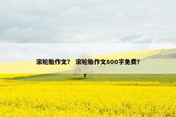 滚轮胎作文？ 滚轮胎作文800字免费？