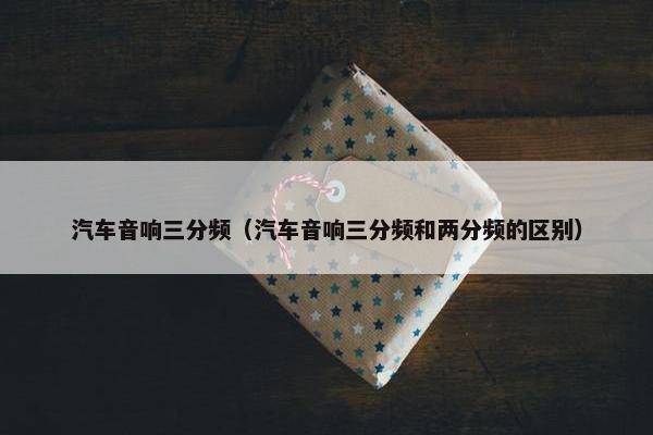 汽车音响三分频（汽车音响三分频和两分频的区别）