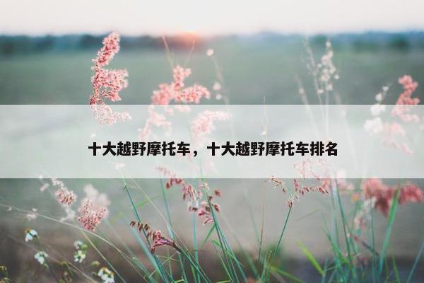 十大越野摩托车，十大越野摩托车排名
