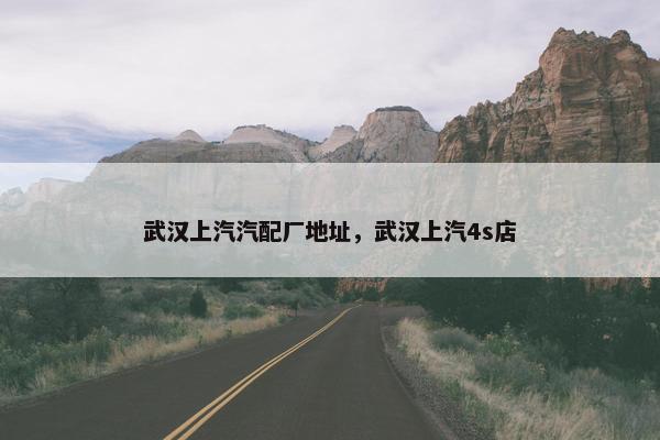 武汉上汽汽配厂地址，武汉上汽4s店