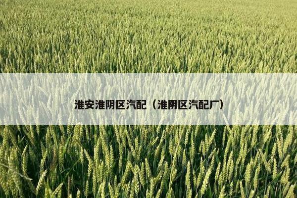 淮安淮阴区汽配（淮阴区汽配厂）