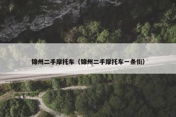 锦州二手摩托车（锦州二手摩托车一条街）