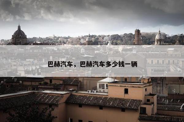 巴赫汽车，巴赫汽车多少钱一辆