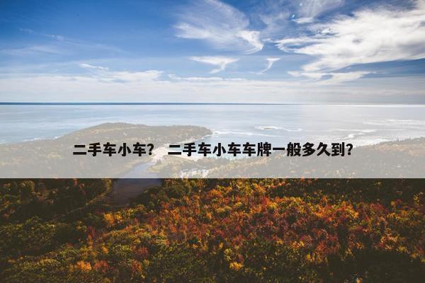二手车小车？ 二手车小车车牌一般多久到？