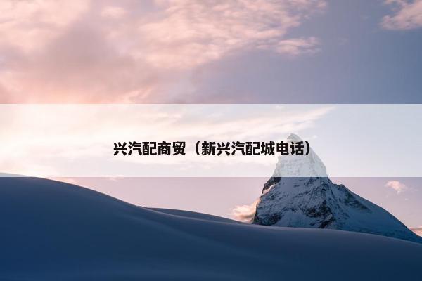 兴汽配商贸（新兴汽配城电话）