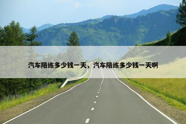 汽车陪练多少钱一天，汽车陪练多少钱一天啊