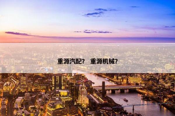 重源汽配？ 重源机械？