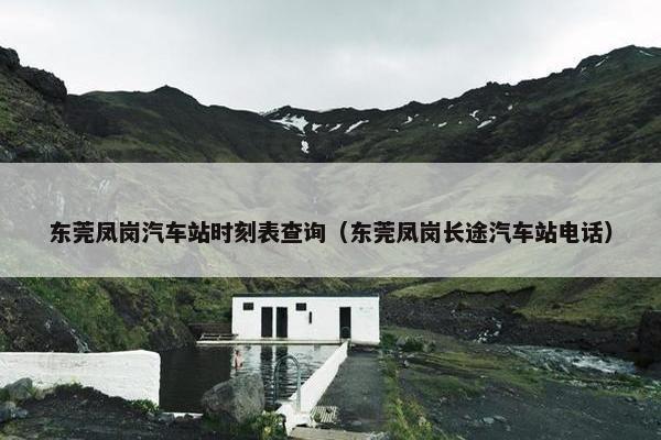 东莞凤岗汽车站时刻表查询（东莞凤岗长途汽车站电话）