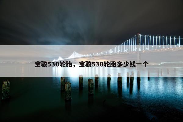 宝骏530轮胎，宝骏530轮胎多少钱一个
