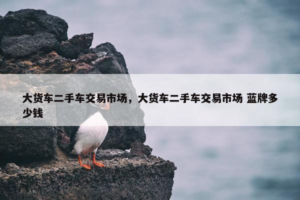 大货车二手车交易市场，大货车二手车交易市场 蓝牌多少钱