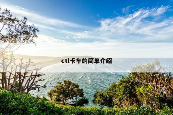 ctl卡车的简单介绍