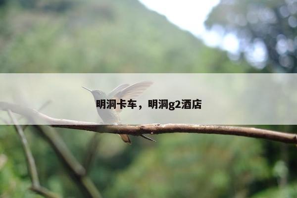 明洞卡车，明洞g2酒店