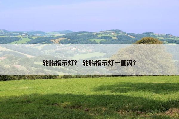 轮胎指示灯？ 轮胎指示灯一直闪？