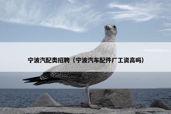 宁波汽配类招聘（宁波汽车配件厂工资高吗）