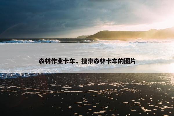 森林作业卡车，搜索森林卡车的图片