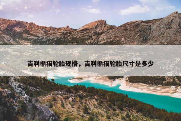 吉利熊猫轮胎规格，吉利熊猫轮胎尺寸是多少