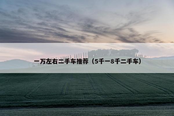 一万左右二手车推荐（5千一8千二手车）