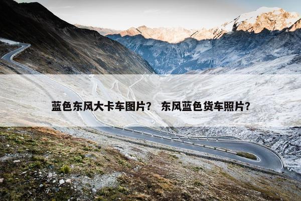 蓝色东风大卡车图片？ 东风蓝色货车照片？