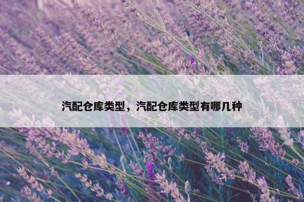 汽配仓库类型，汽配仓库类型有哪几种